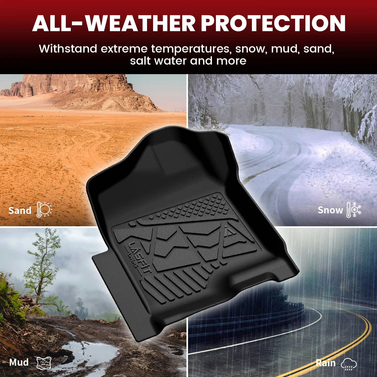 Fit for 1999-2006 GMC Sierra 1500 Floor Mats, Fit Without 4*4 Shifter Only - Image 15