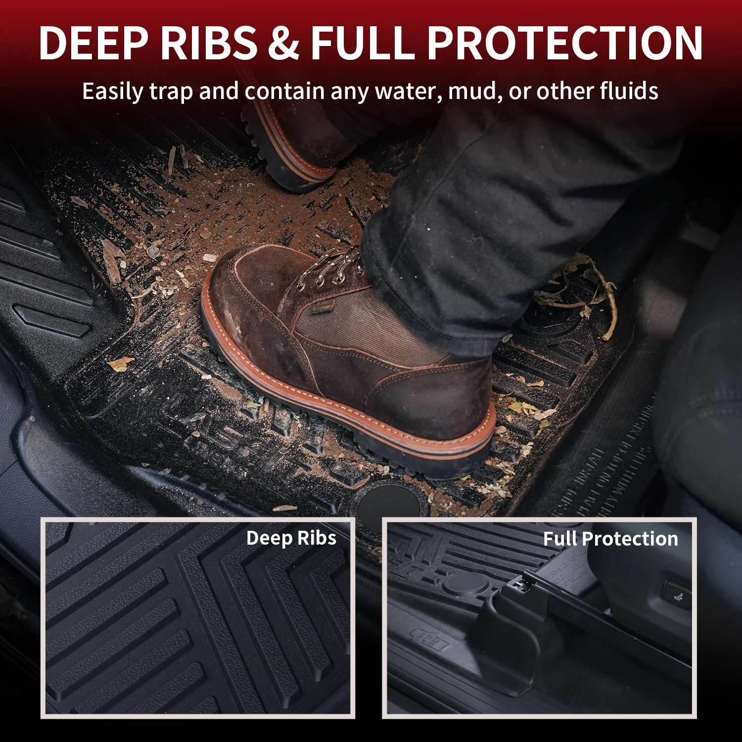 Fit for 2008-2011 Toyota Tacoma Floor Mats, Fit Auto Trans Only - Image 16