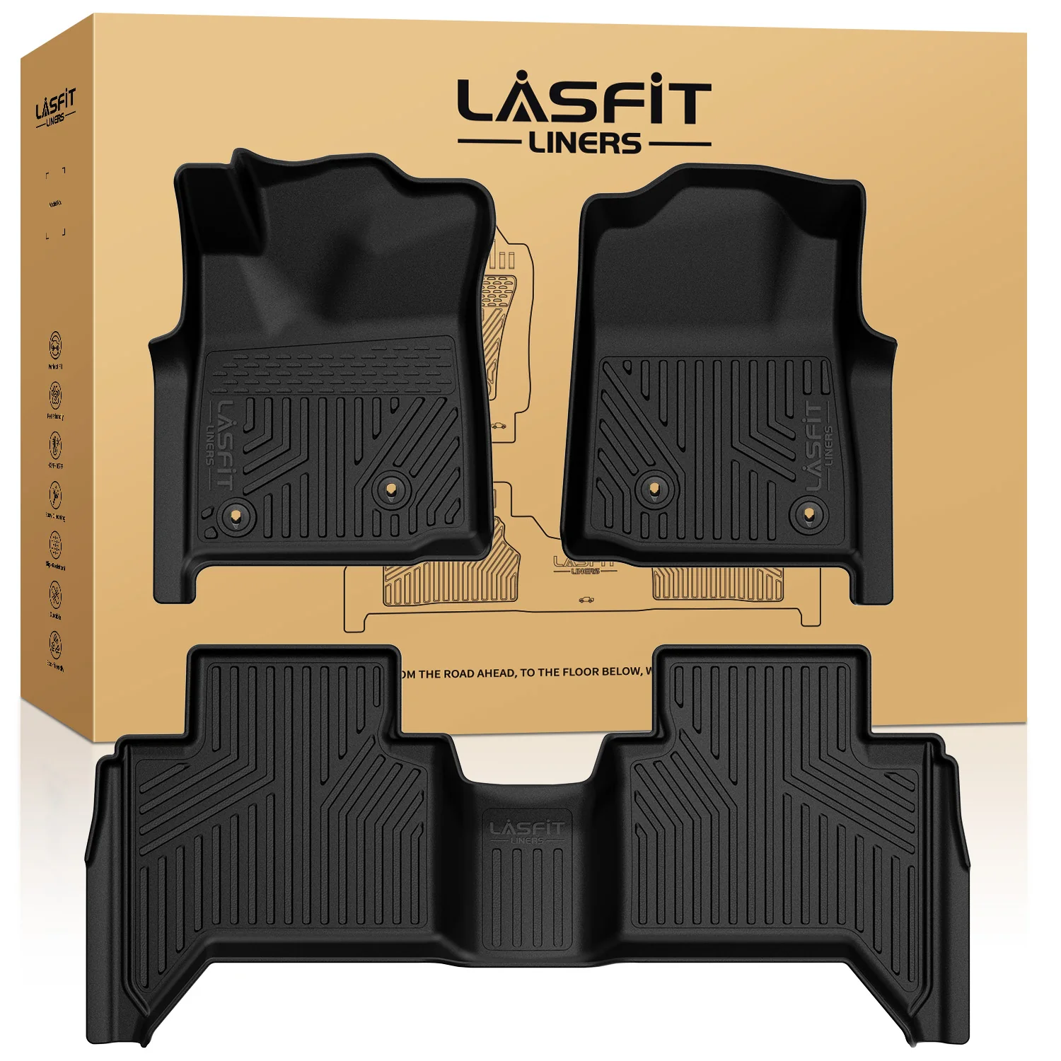 Fit for 2008-2011 Toyota Tacoma Floor Mats, Fit Auto Trans Only - Image 19