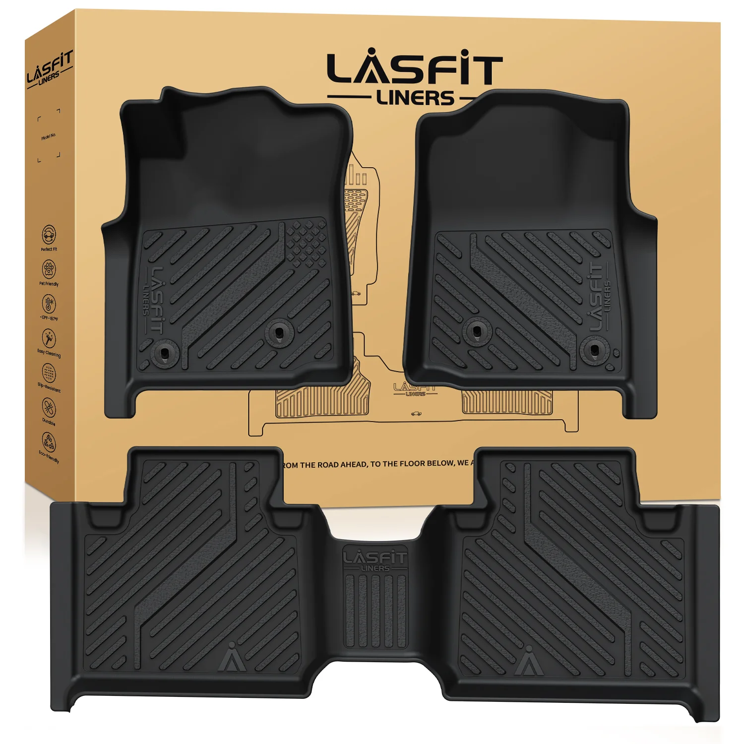 Fit for 2008-2011 Toyota Tacoma Floor Mats, Fit Auto Trans Only - Image 9