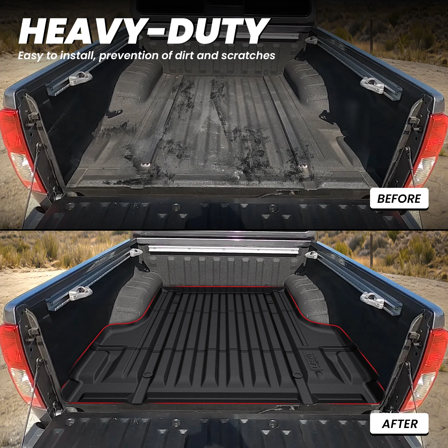 Fit for 2005-2021 Nissan Frontier Truck Bed Mat - Image 3