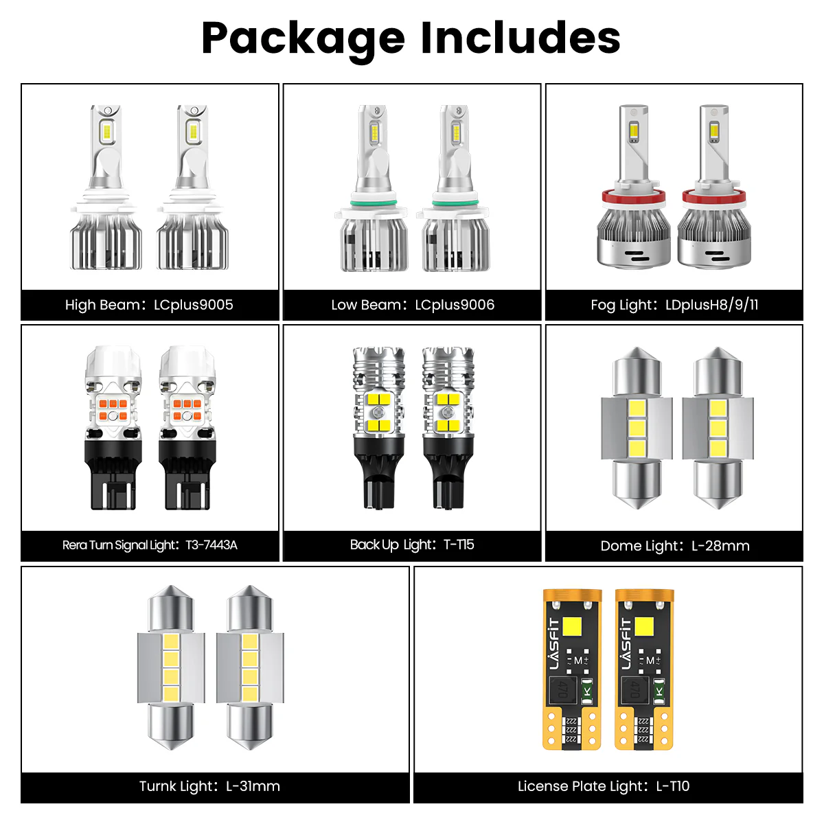 Fit for 2006-2012 Toyota RAV4 LED Bulbs Upgrade - Image 3