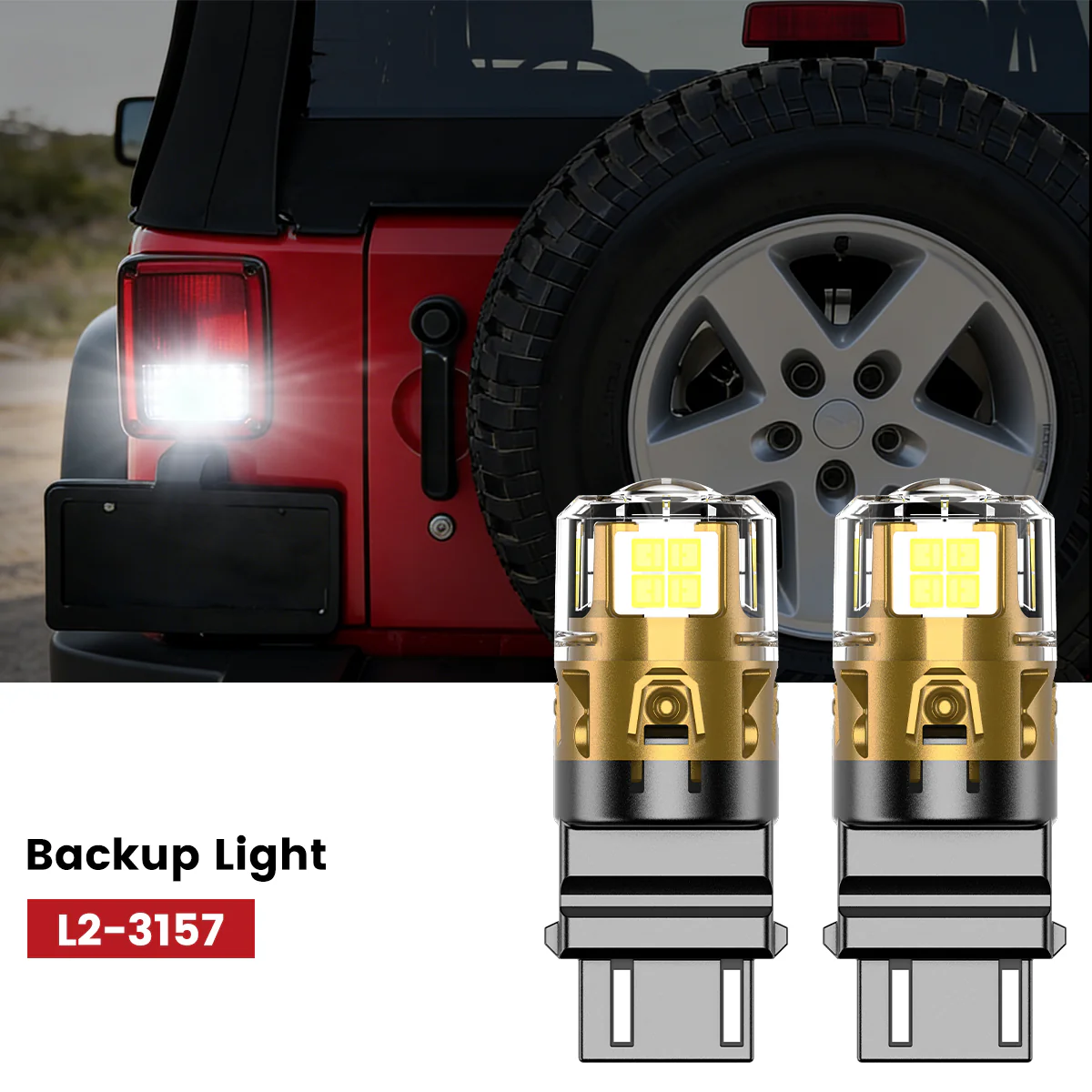 Fit for 2007-2009 Jeep Wrangler The Brightest LED Bulbs Upgrade - Image 26