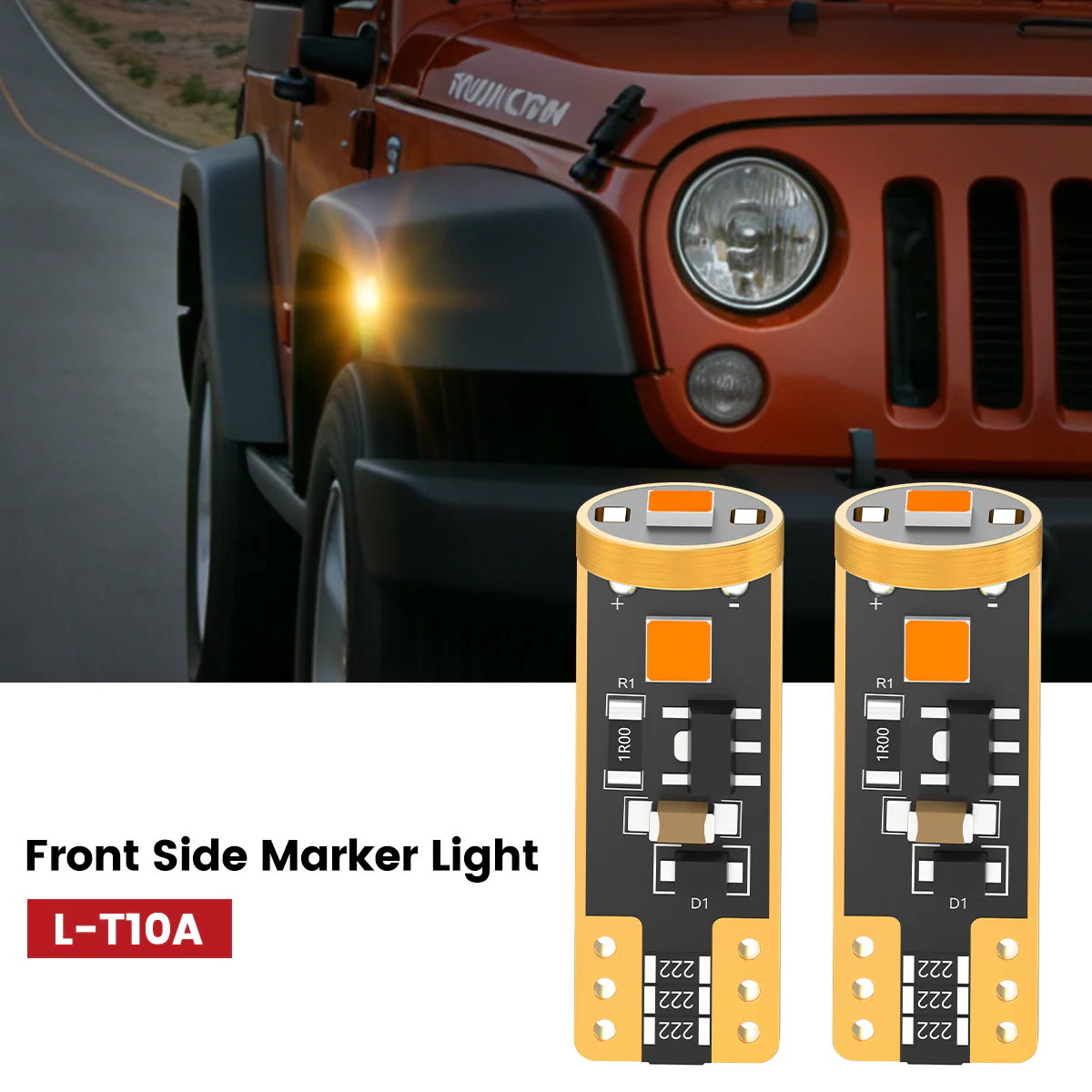 Fit for 2007-2009 Jeep Wrangler The Brightest LED Bulbs Upgrade - Image 35