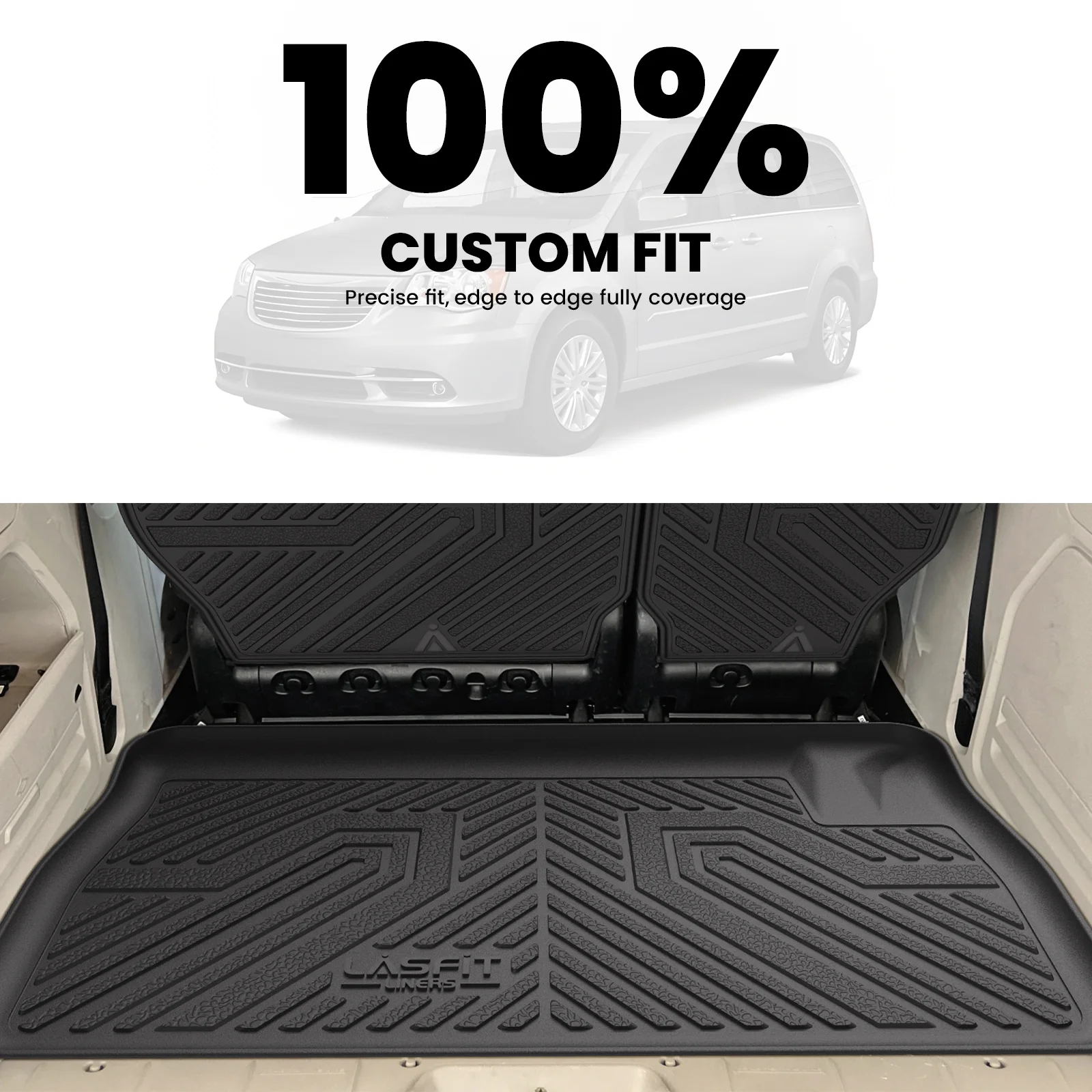 Fit for 2008-2016 Chrysler Town & Country Floor Mats or Cargo & Seatback Mats, Floor Mats Only Fit Stow 'N Go Bucket Seats (Standard) - Image 12