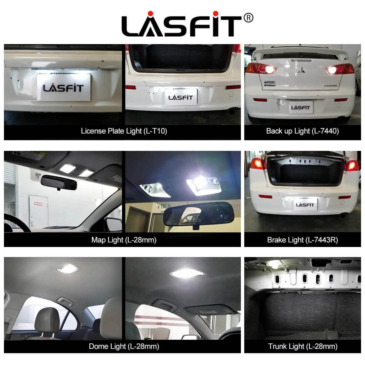 Fit for 2008 Mitsubishi Lancer LED 9006 Bulbs Exterior Interior Lights - Image 3