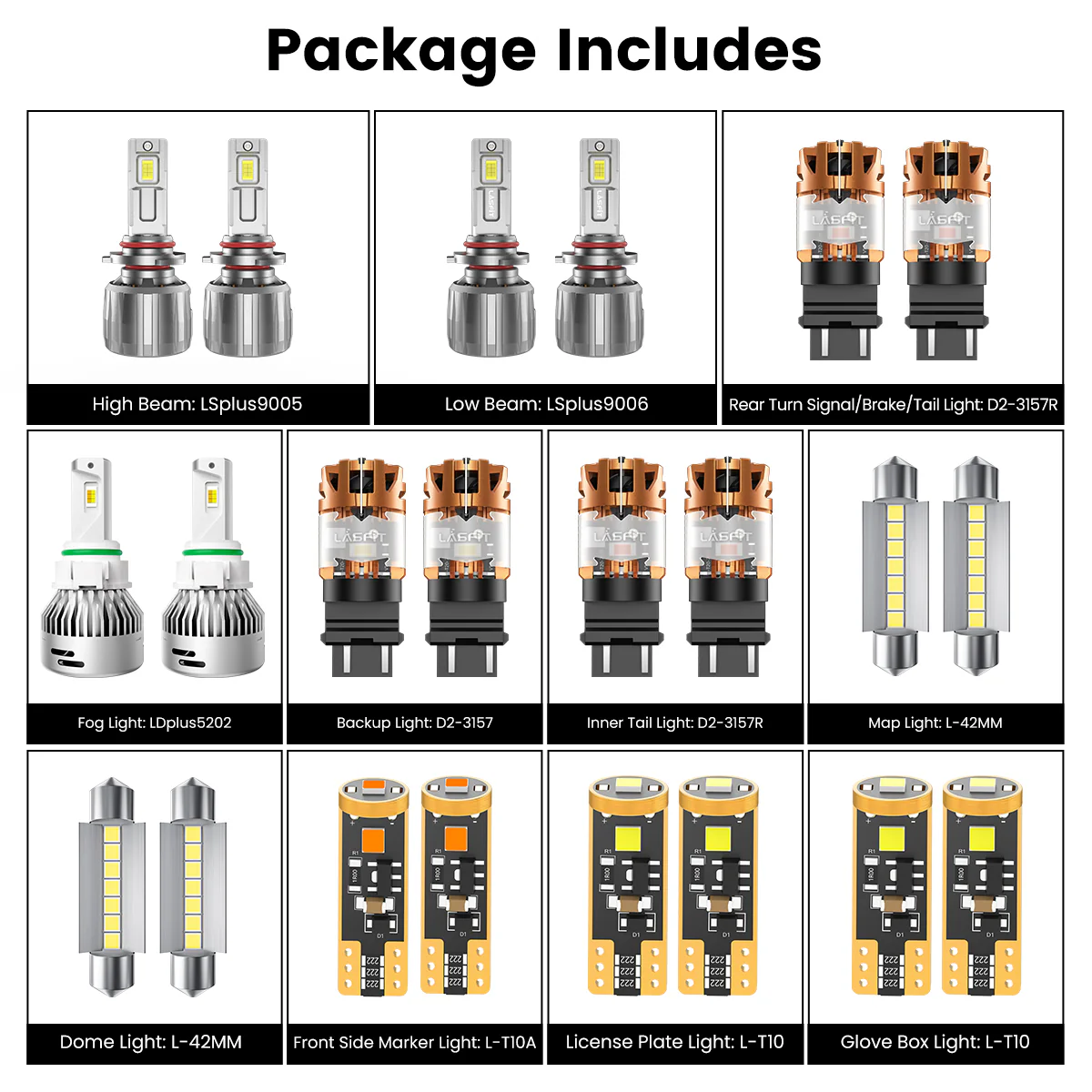 Fit for 2009-2010 Dodge Journey The Brightest LED Bulbs Upgrade - Image 3