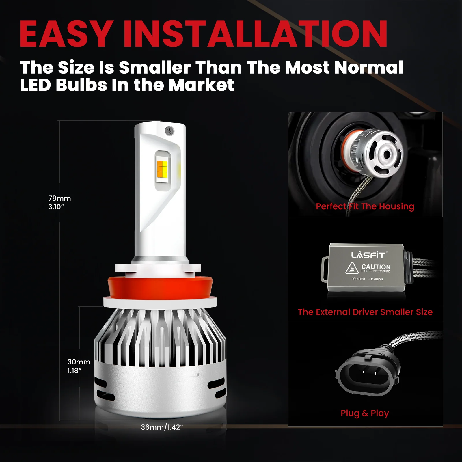 Fit for 2017-2019 GMC Acadia The Brightest LED Bulbs Upgrade | Tested and Verified - Image 39