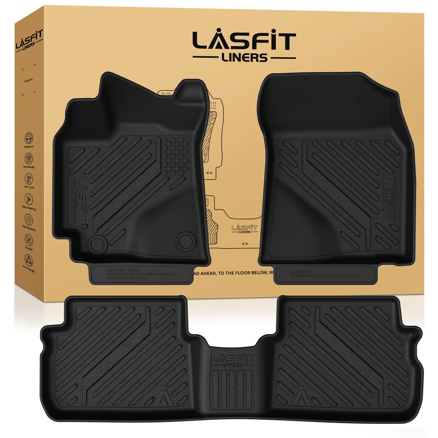 Fit for 2009-2013 Toyota Matrix Floor Mats, Fit Automatic Transmission & FWD Only - Image 9