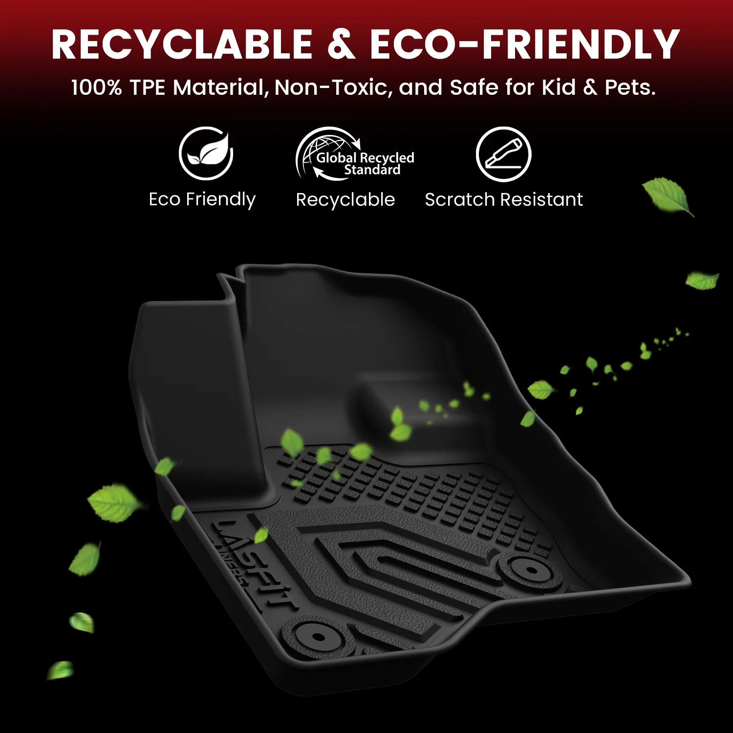 Fit for 2009-2019 Ford Flex 3 Row Floor Mats & Cargo & Seatback Mats - Image 7