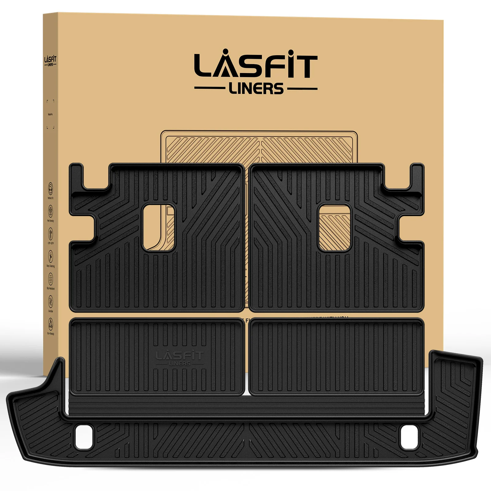 Fit for 2010-2012 Toyota 4Runner Seatback & Cargo Mats - Image 17