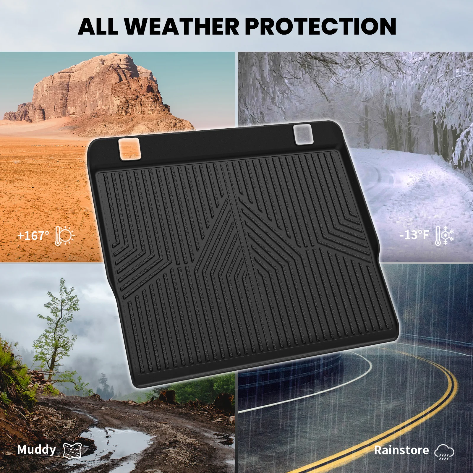 Fit for 2010-2012 Toyota 4Runner Seatback & Cargo Mats - Image 5