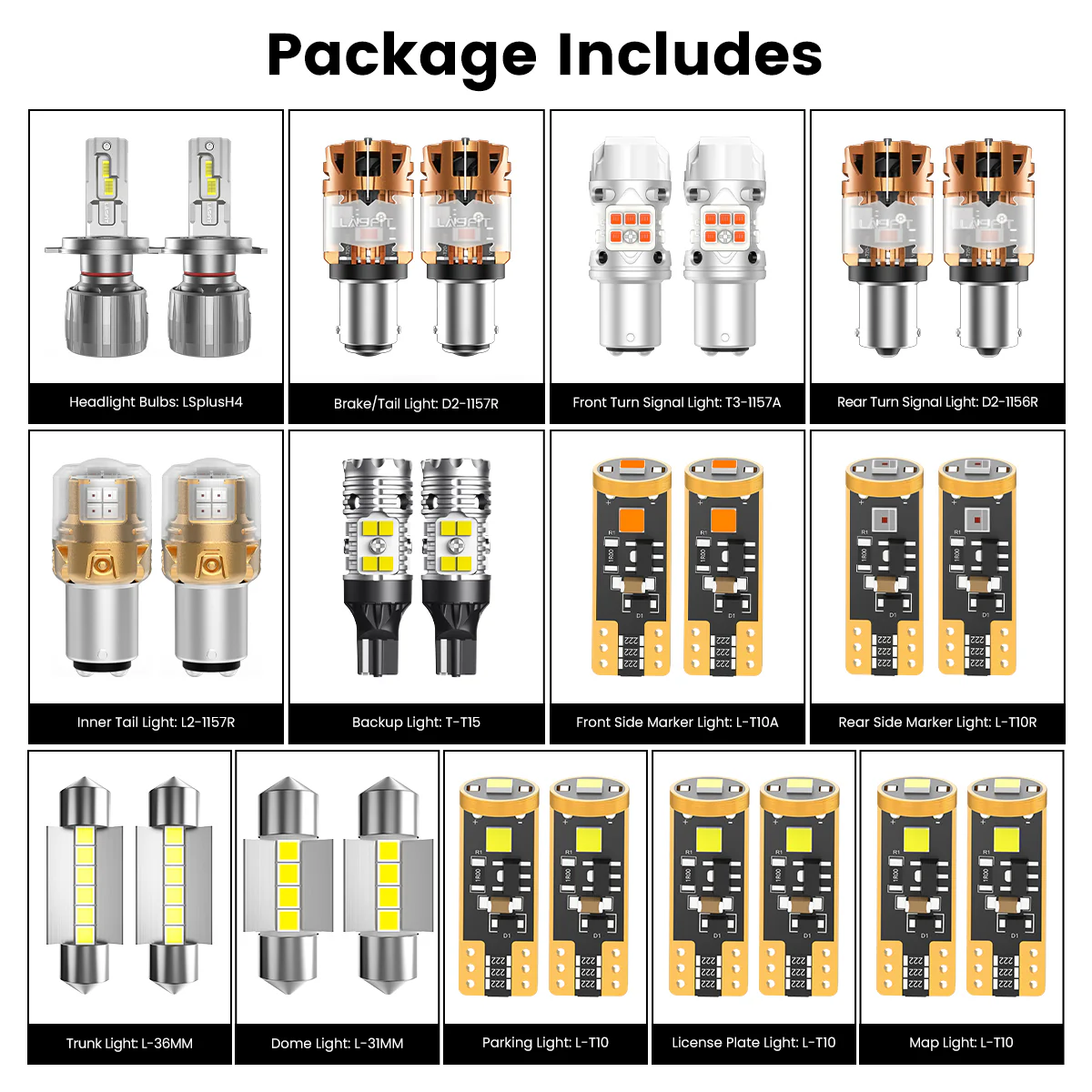 Fit for 2010-2013 Hyundai Tucson The Brightest LED Bulbs Upgrade - Image 6
