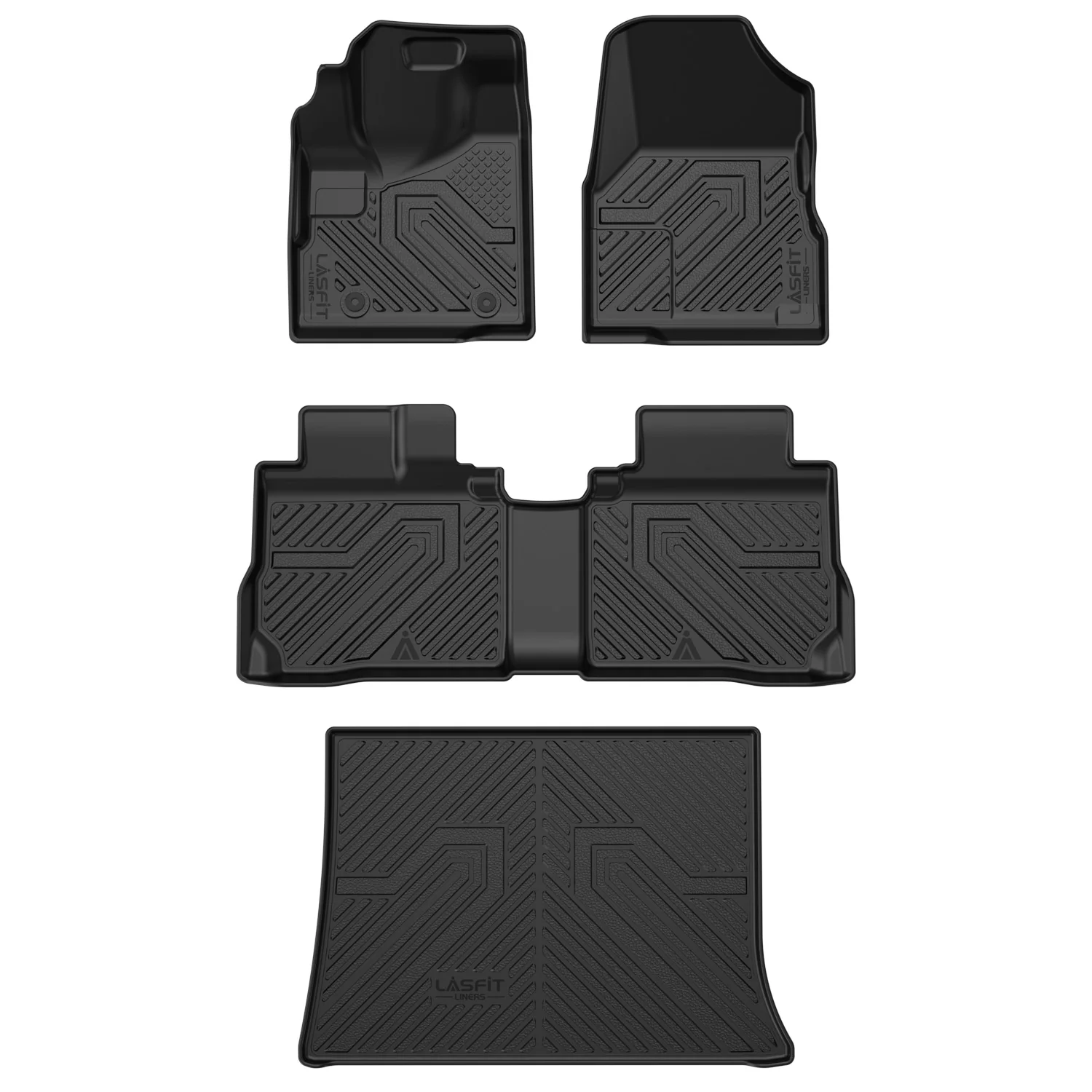 Fit for 2012-2017 Chevrolet Equinox Floor Mats & Cargo Mat, Only Fit Second Row Seats Sliding Backwards
