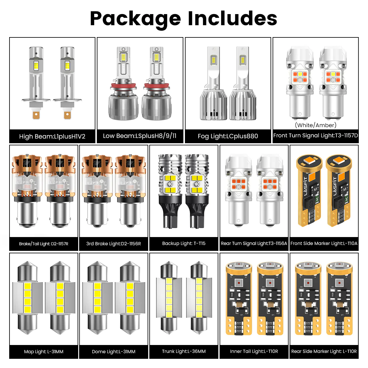Fit for 2011-2013 Hyundai Elantra The Brightest LED Bulbs Upgrade - Image 3