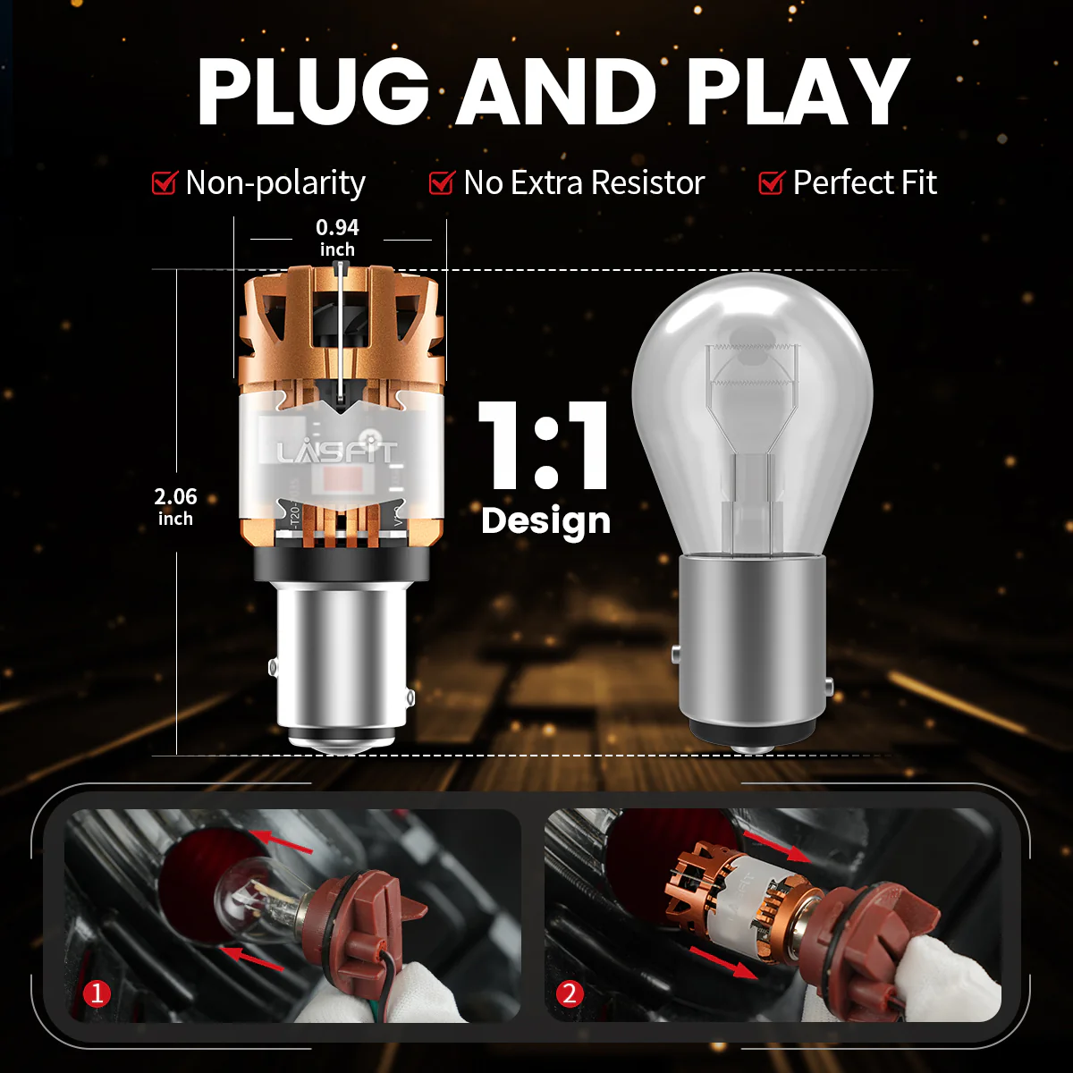 Fit for 2017-2019 Kia Sportage The Brightest LED Bulbs Upgrade - Image 39