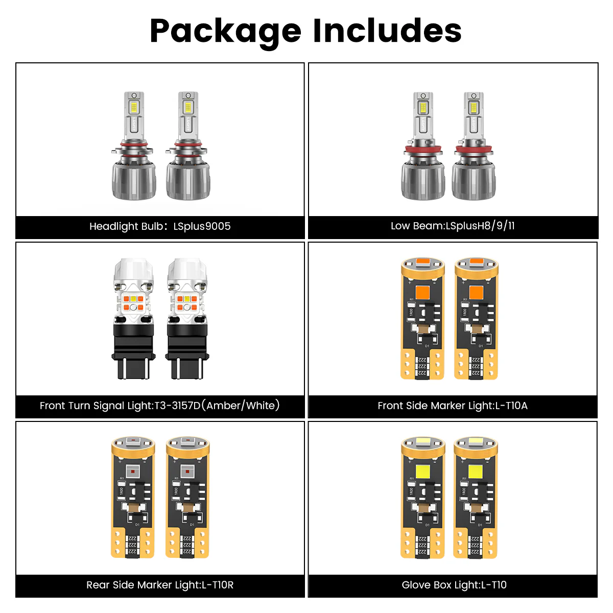 Fit for 2011-2014 Dodge Charger The Brightest LED Bulbs Upgrade - Image 6