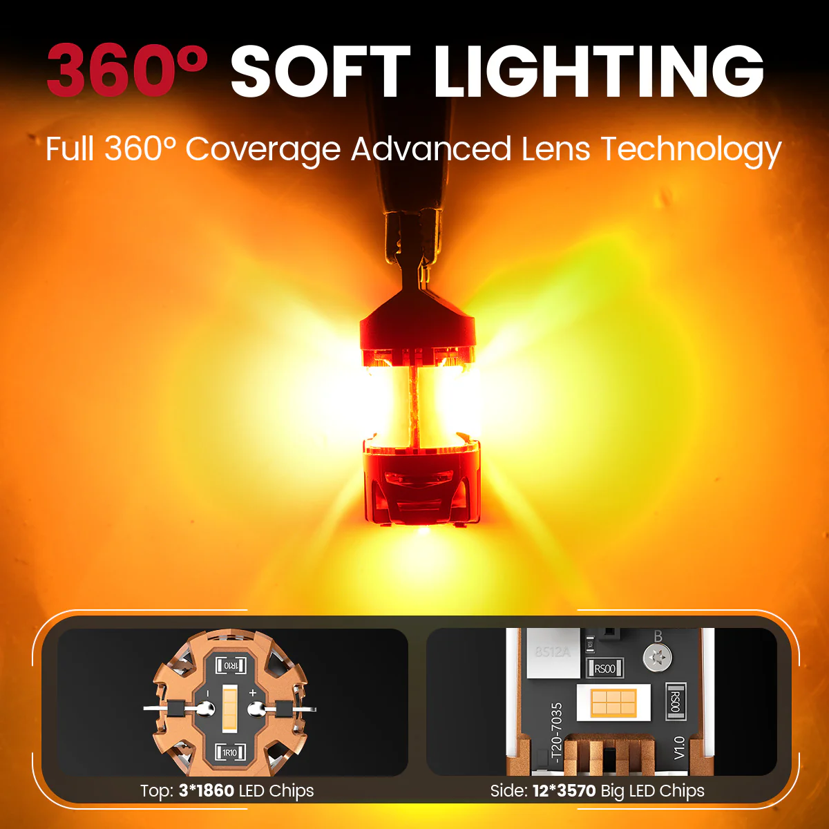 Fit for 2020-2025 Jeep Gladiator The Brightest LED Bulbs Upgrade | Tested and Verified - Image 35