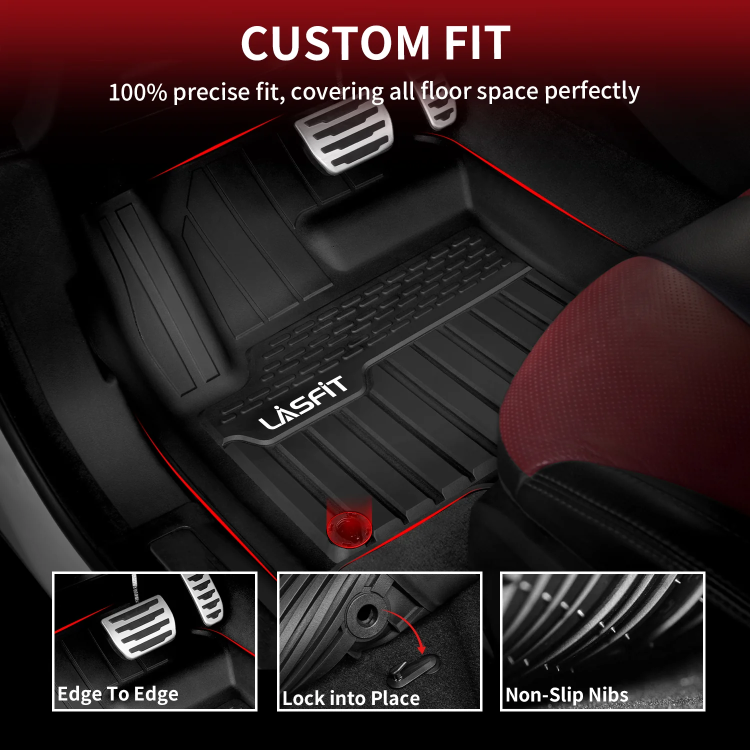 Fit for 2011-2019 Land Rover Range Rover Evoque Floor Mats, Not For Convertible - Image 2