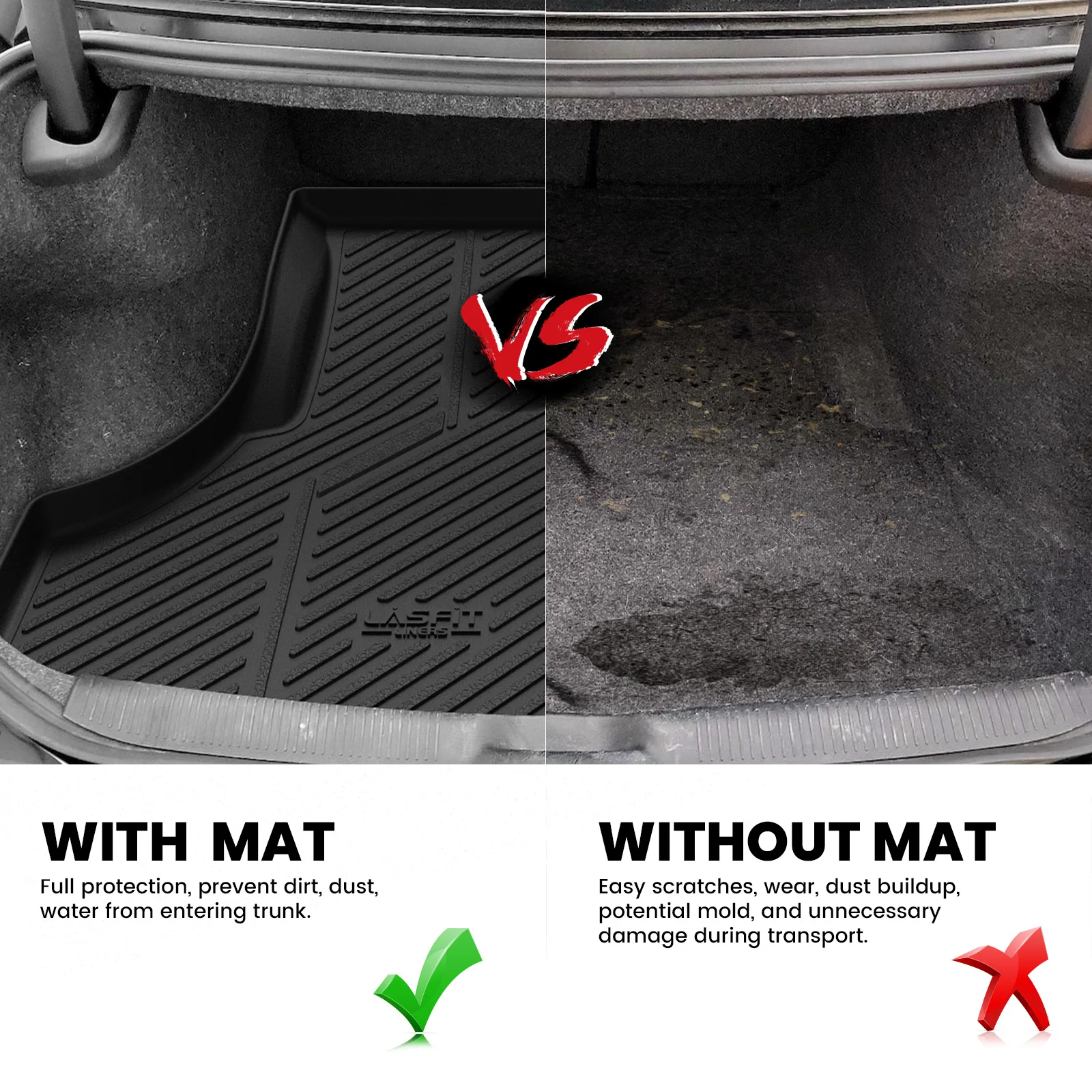 Fit for 2011-2023 Chrysler 300 Floor Mats or Cargo Mat(Cargo Without Subwoofer) - Image 19