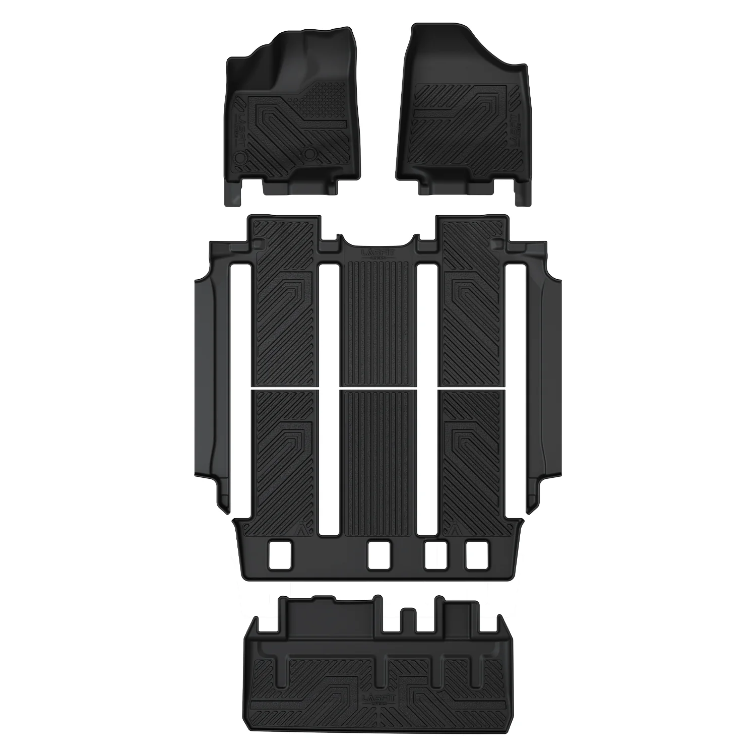 Fit for 2013-2020 Toyota Sienna Floor Mats & Cargo Mat, Not Fit Power Folding 3rd Row