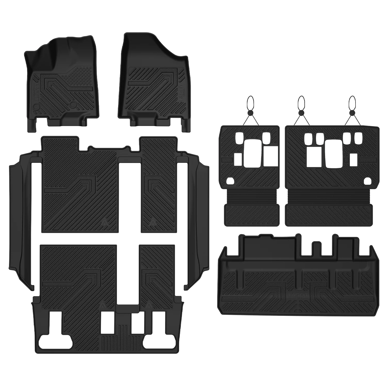Fit for 2013-2020 Toyota Sienna Floor Mats & Cargo Mat, Not Fit Power Folding 3rd Row - Image 11