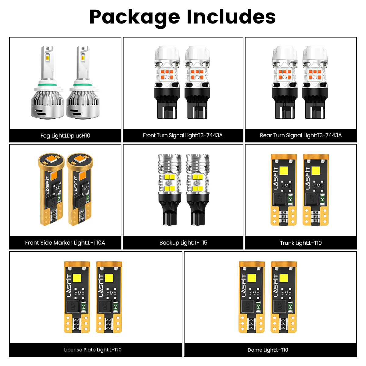 Fit for 2013-2015 Chevrolet Malibu The Brightest LED Bulbs Upgrade - Image 13