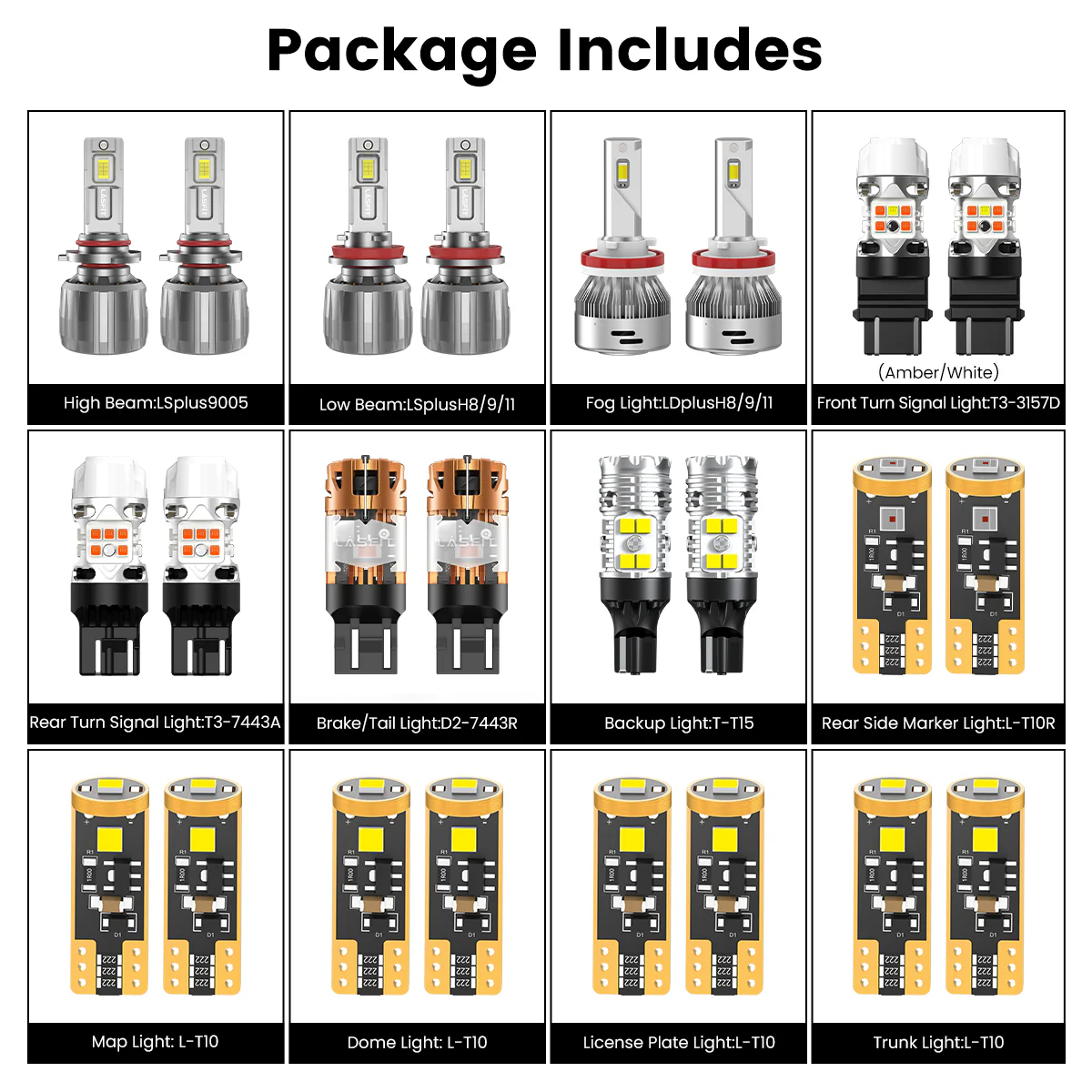 Fit for 2013-2015 Honda Accord Coupe The Brightest LED Bulbs Upgrade - Image 3