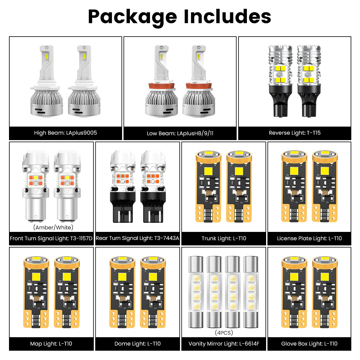 Fit for 2013-2015 Honda Accord LED Bulbs Upgrade | Tested and Verified - Image 12