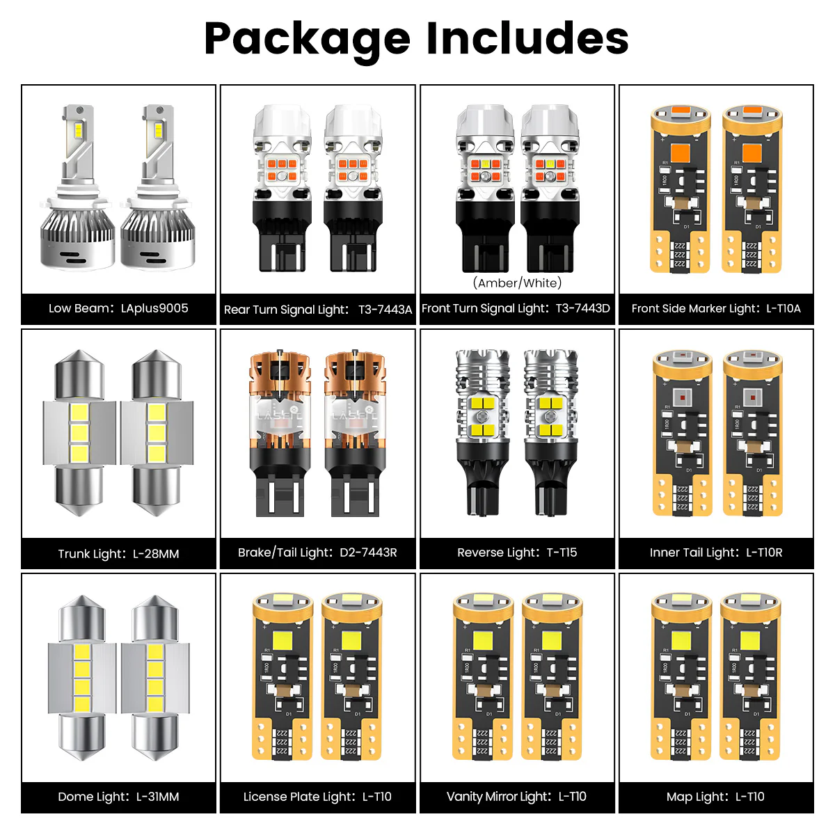 Fit for 2013-2015 Toyota RAV4 LED Bulbs Upgrade - Image 7