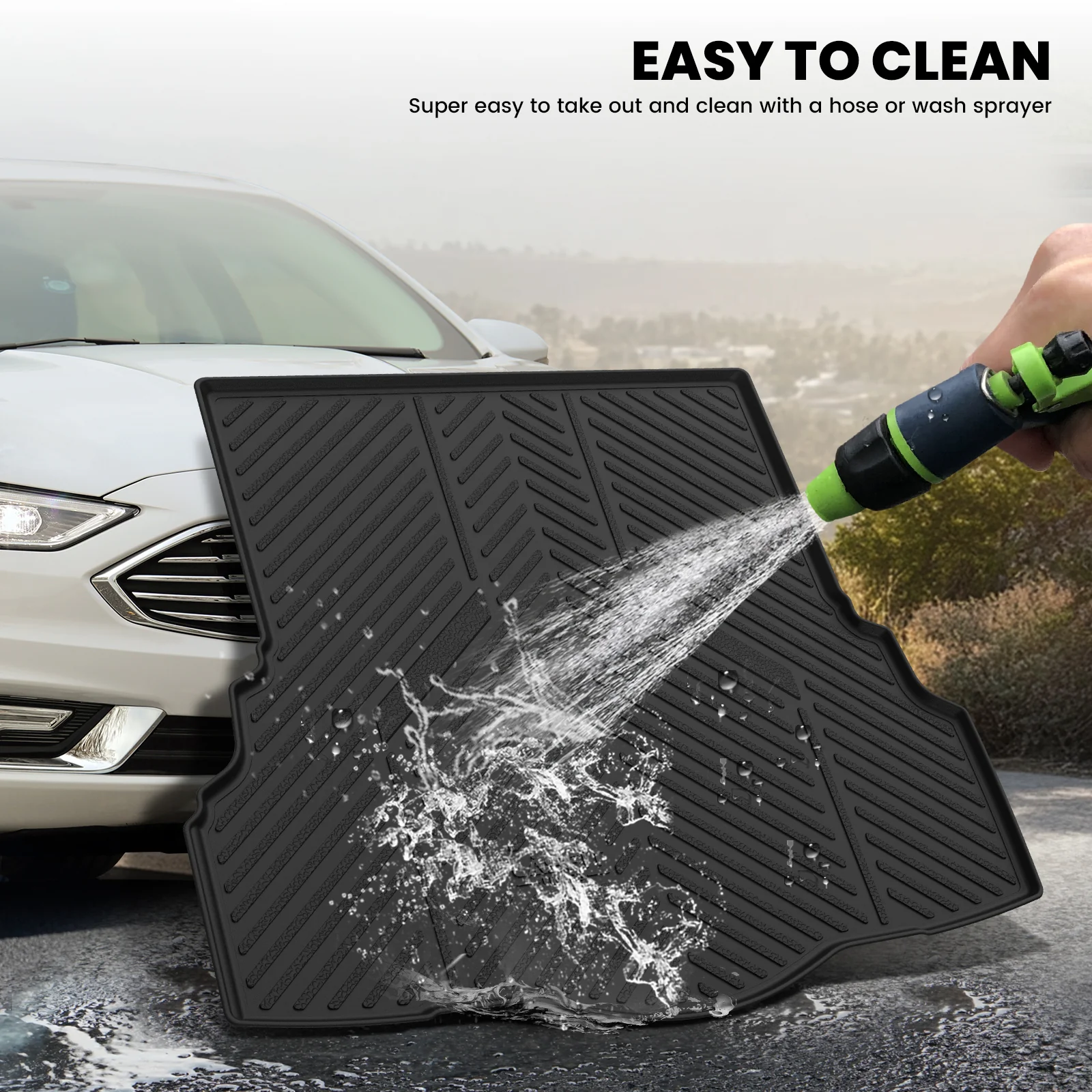 Fit for 2013-2016 Ford Fusion Floor Mats or Cargo Mat, Fit Gasoline Only - Image 15