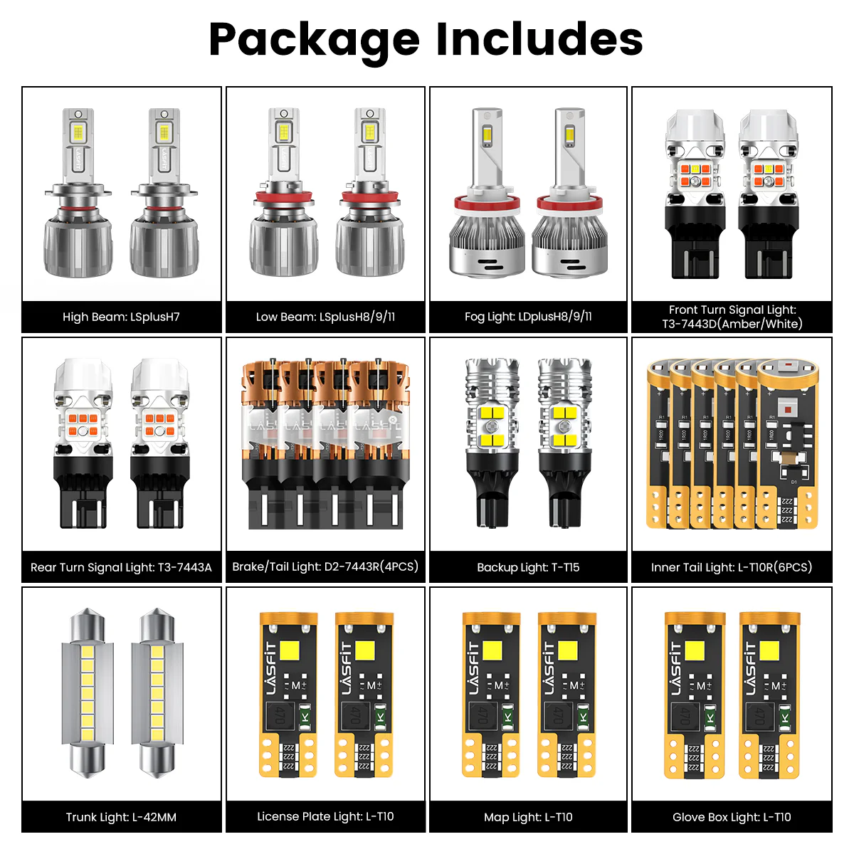 Fit for 2013-2017 Chevrolet Traverse The Brightest LED Bulbs Upgrade - Image 3