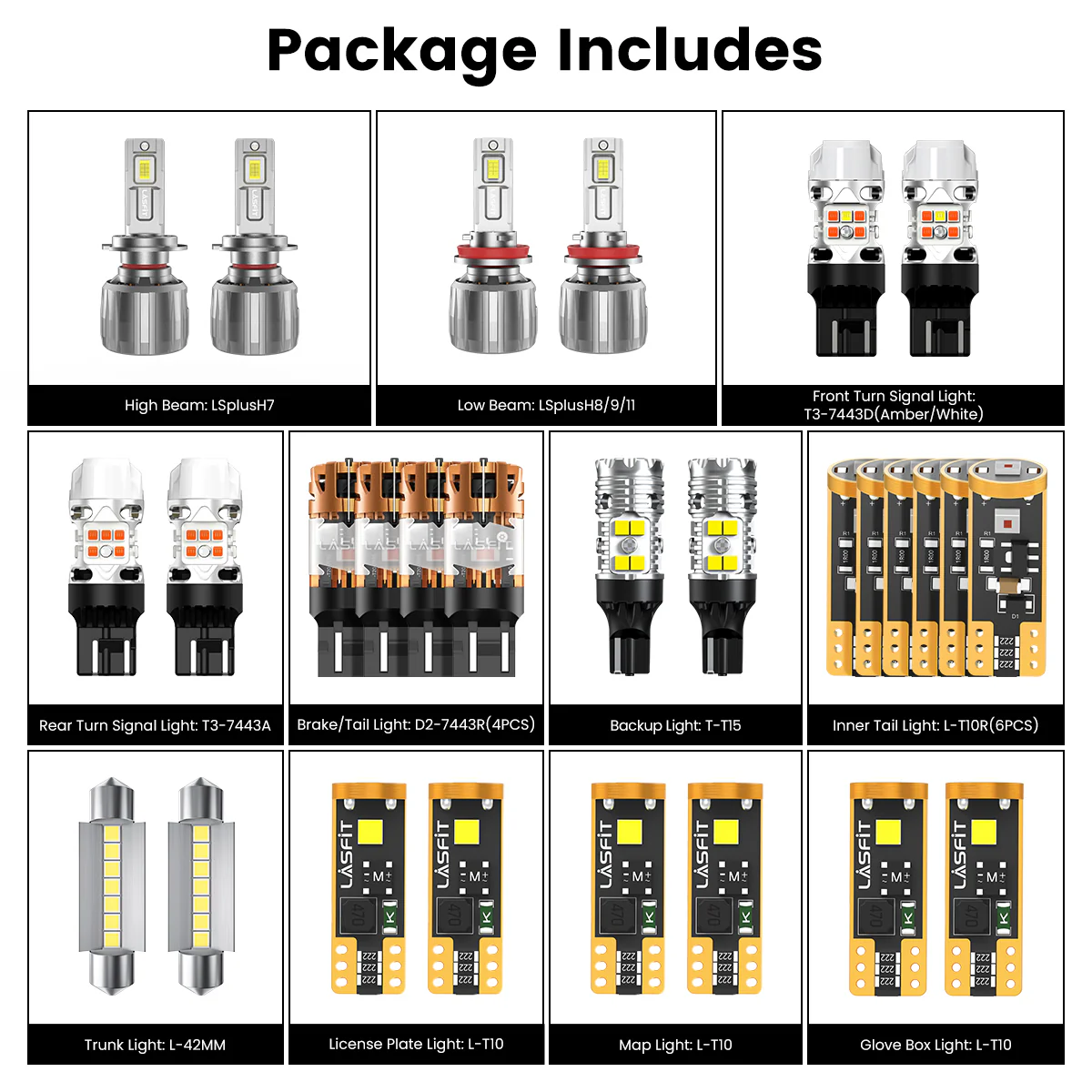 Fit for 2013-2017 Chevrolet Traverse The Brightest LED Bulbs Upgrade - Image 6