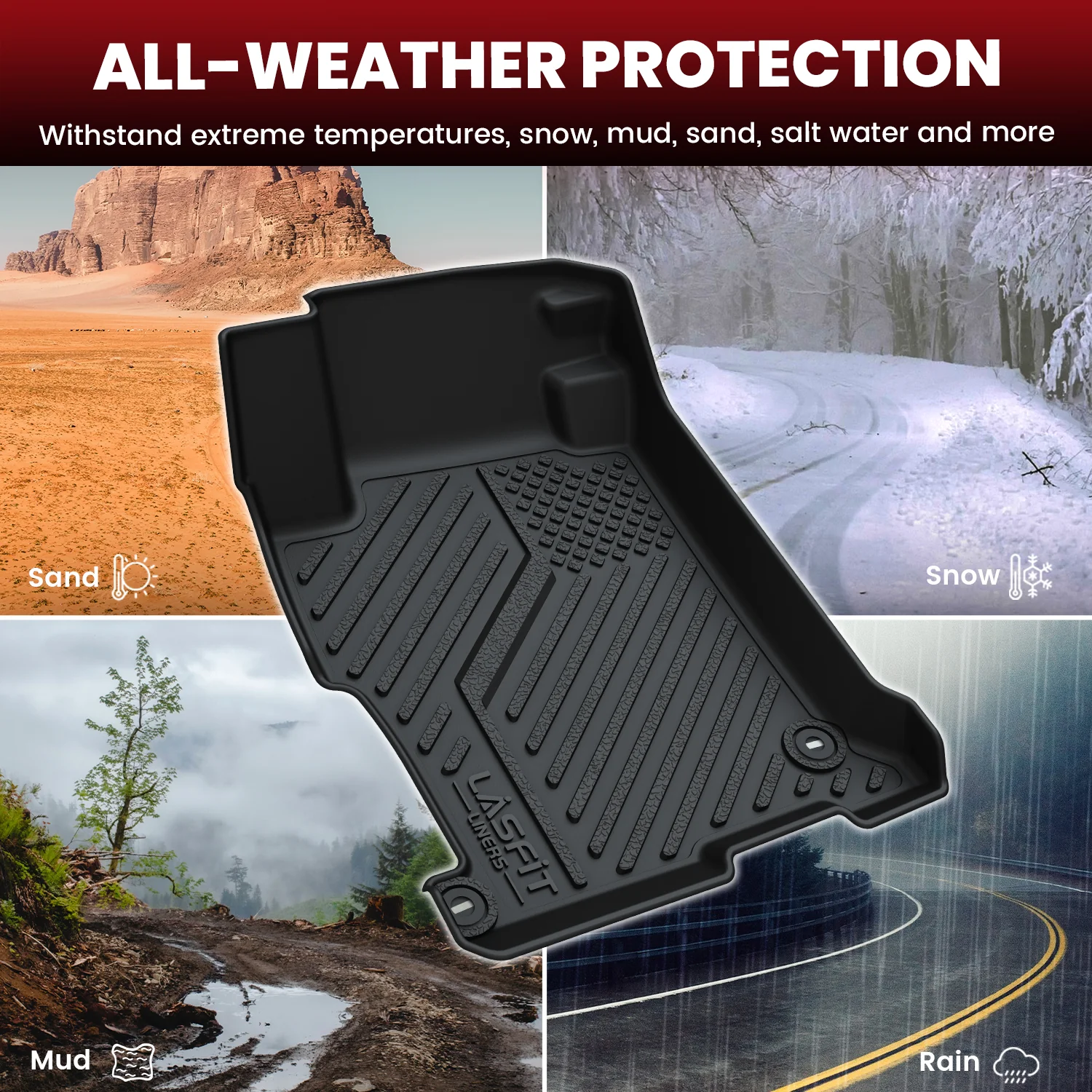 Fit for 2013-2017 Honda Accord Floor Mats or Cargo Mat, Fit Sedan Only - Image 6