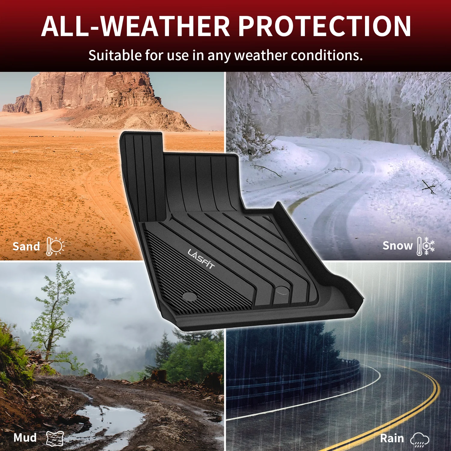 Fit for 2012-2018 BMW 3 Series Floor Mats, Fit sedan & RWD Only, Don't Fit XDrive or GT - Image 5