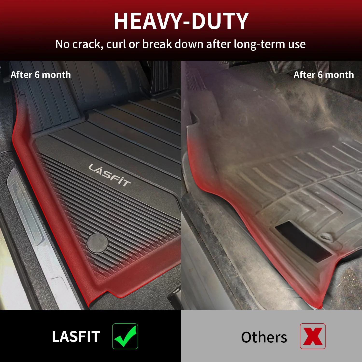 Fit for 2012-2018 BMW 3 Series Floor Mats, Fit sedan & RWD Only, Don't Fit XDrive or GT - Image 7