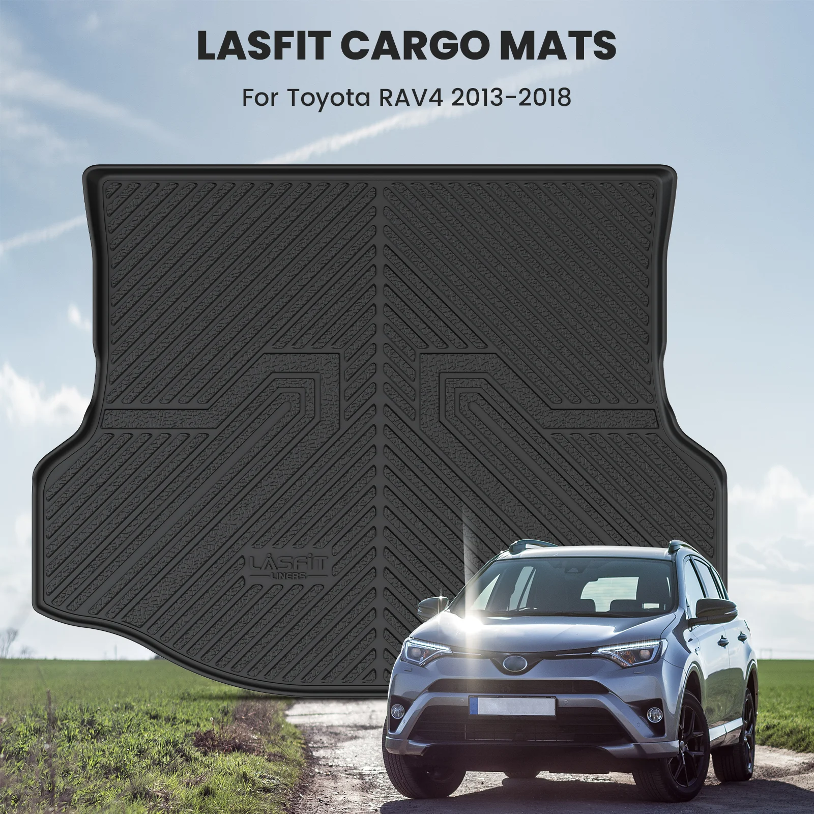 Fit for 2013-2018 Toyota RAV4 Floor Mats or Cargo Mat, Fit Gas Only - Image 19