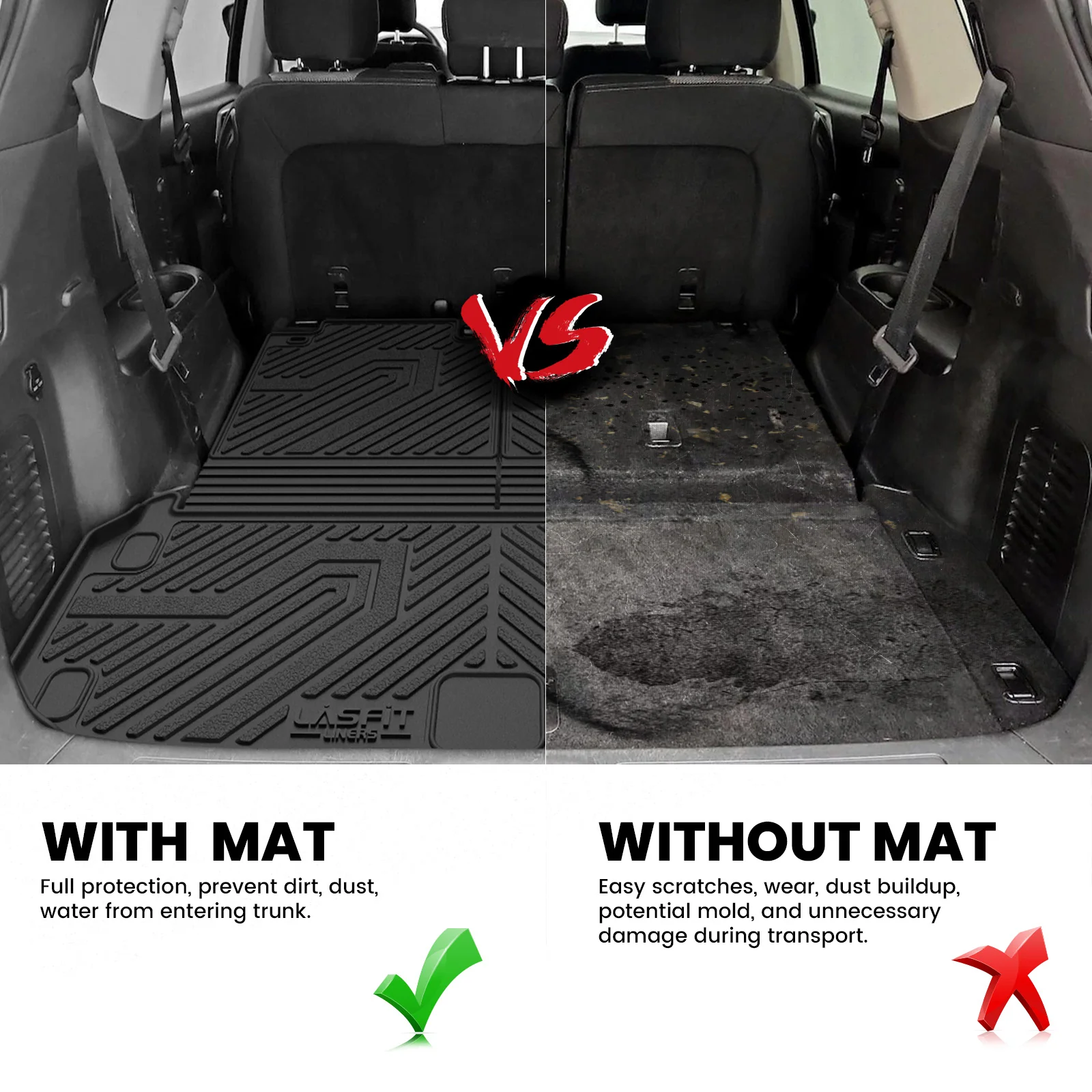Fit for 2013-2020 Nissan Pathfinder Floor Mats or Cargo Mat & Seatback Mat - Image 13