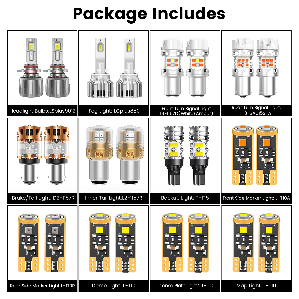 Fit for 2014-2015 Hyundai Tucson The Brightest LED Bulbs Upgrade - Image 3