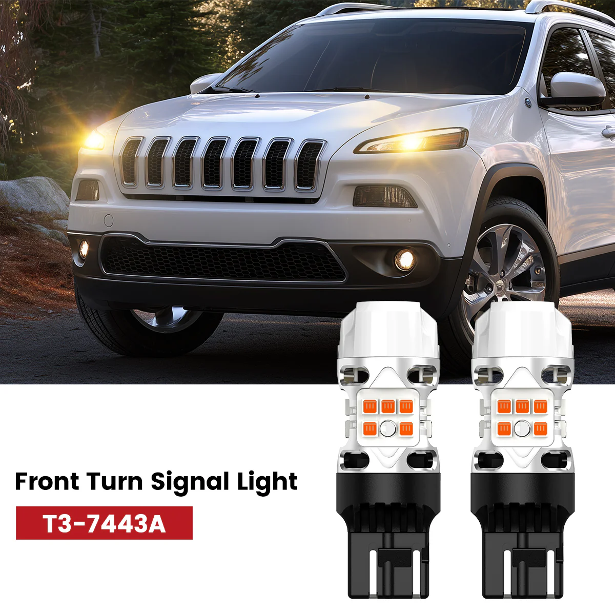 Fit for 2014-2016 Jeep Cherokee The Brightest LED Bulbs Upgrade | Tested and Verified - Image 23