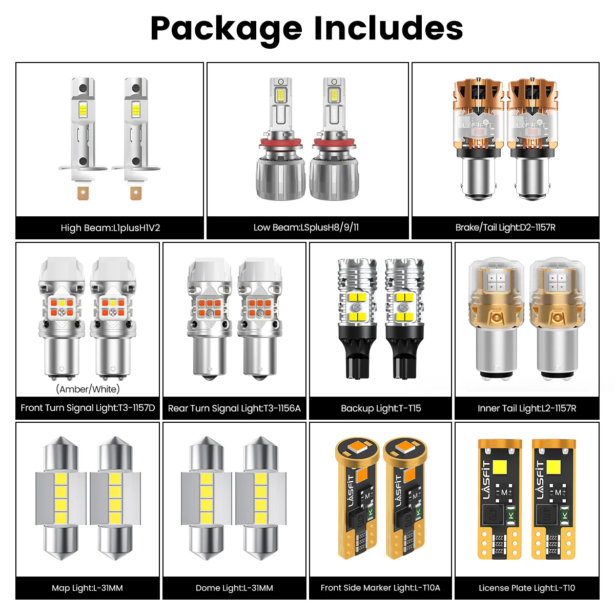 Fit for 2014-2016 Kia Forte The Brightest LED Bulbs Upgrade - Image 5