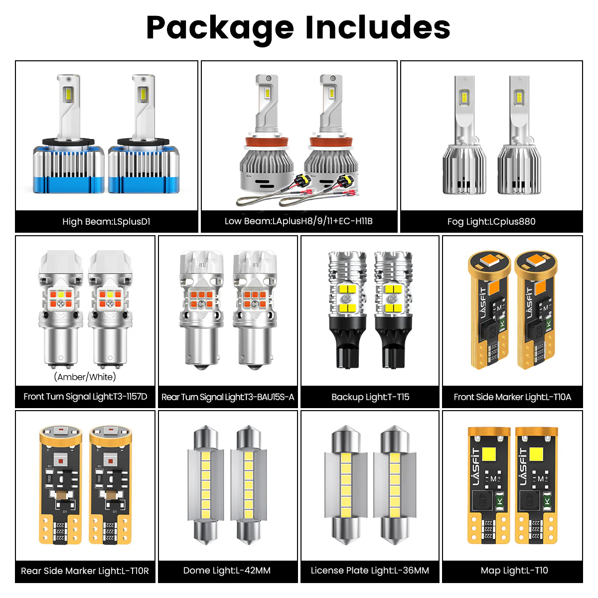 Fit for 2014-2016 Kia Sportage The Brightest LED Bulbs Upgrade - Image 9