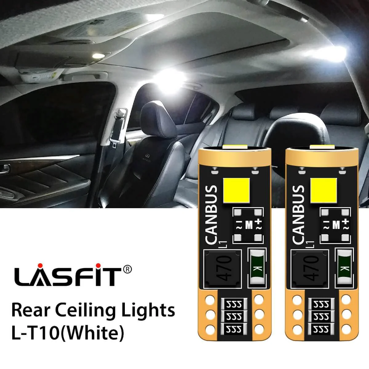 Fit for 2014-2019 Infiniti Q50 LED Exterior Interior Lights Plug and Play - Image 11