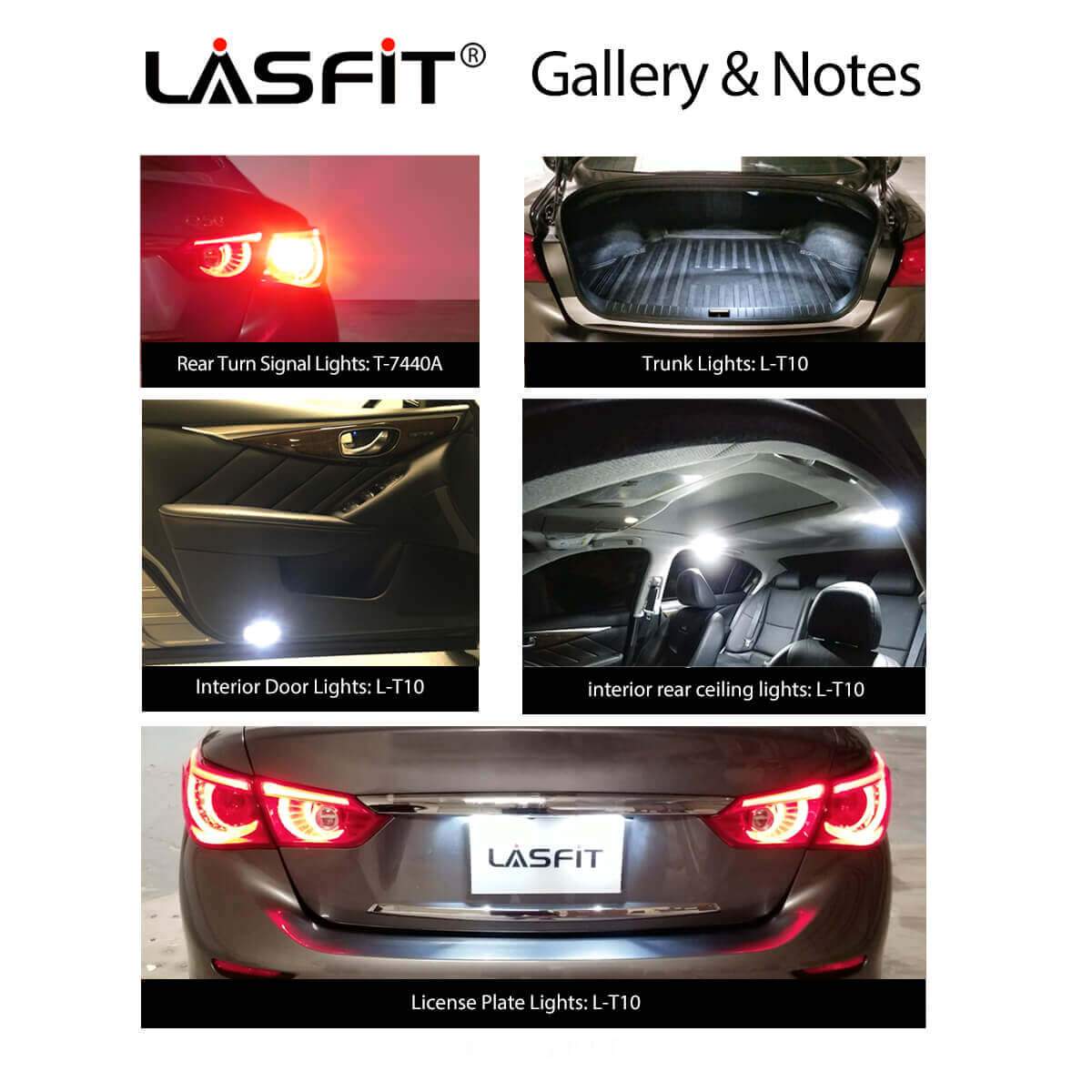 Fit for 2014-2019 Infiniti Q50 LED Exterior Interior Lights Plug and Play - Image 3
