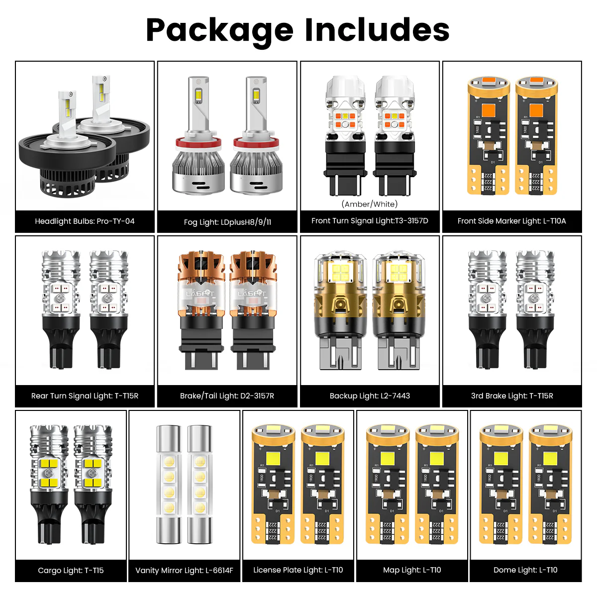 Custom Engineered for 2018-2021 Toyota Tundra LED Bulbs Upgrade | Tested and Verified - Image 76