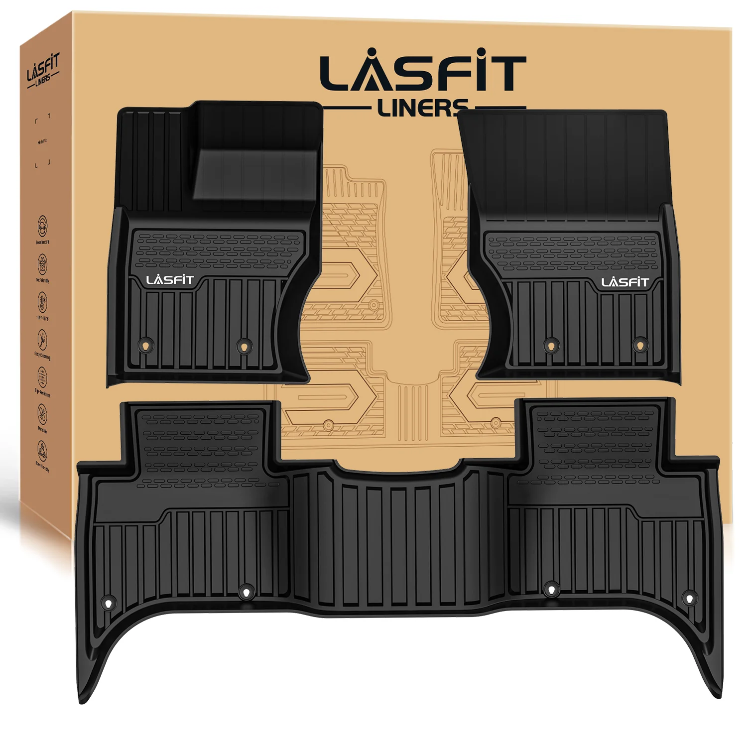 Fit for 2014-2022 Land Rover Range Rover Sport Floor Mats - Image 9