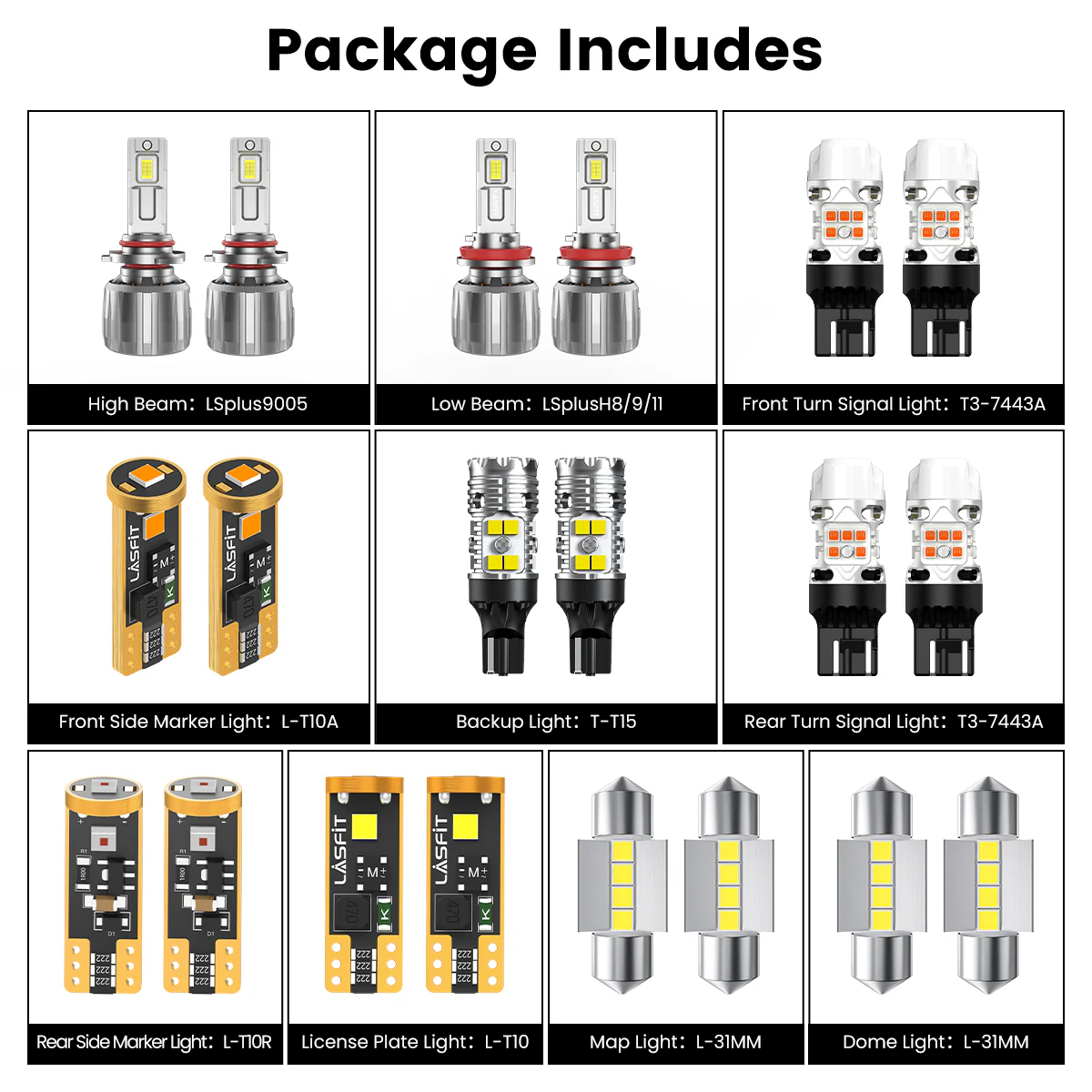 Fit for 2015-2017 Subaru Outback The Brightest LED Bulbs Upgrade - Image 5