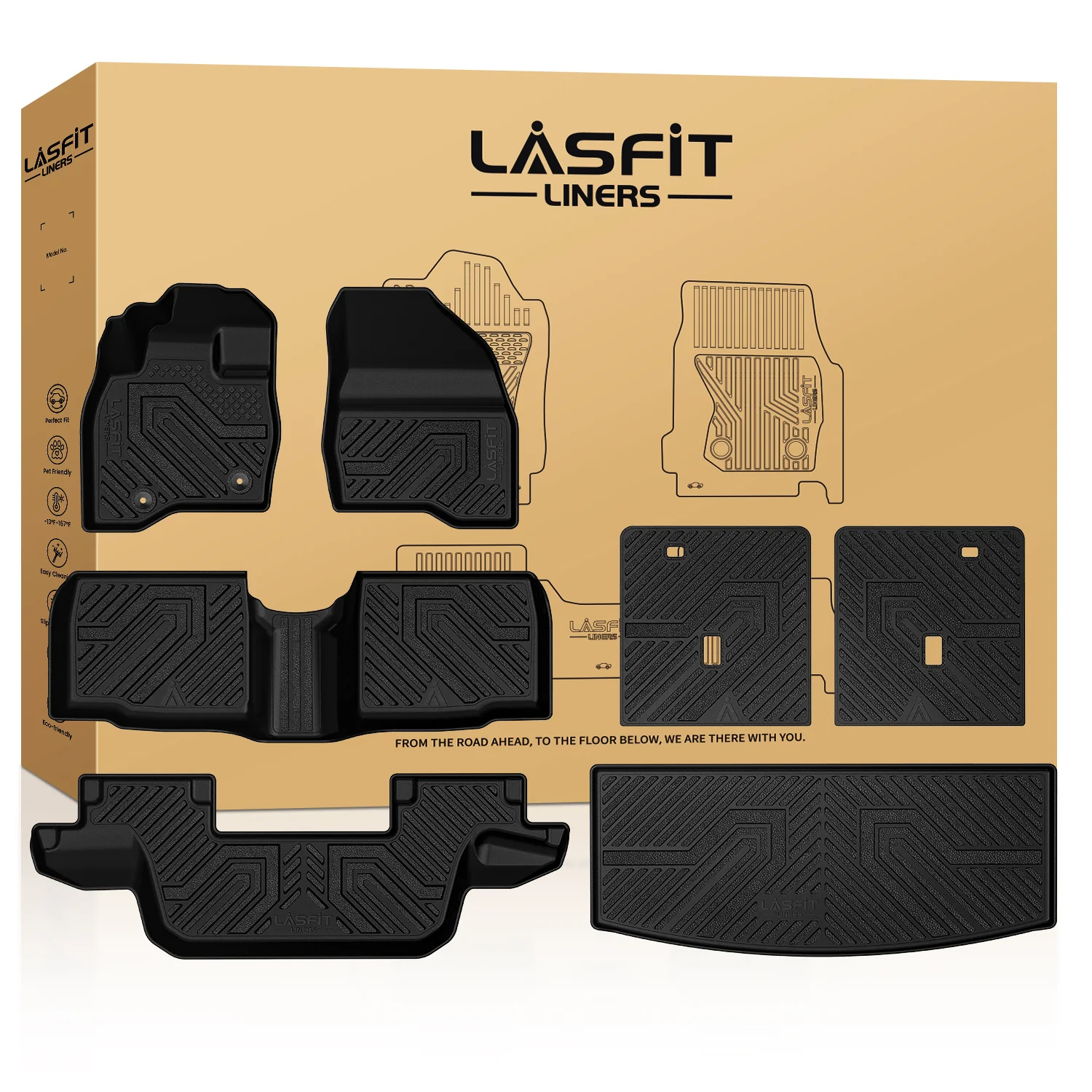 Fit for 2015-2019 Ford Explorer Floor Mats or Cargo & Seatback Mats - Image 8