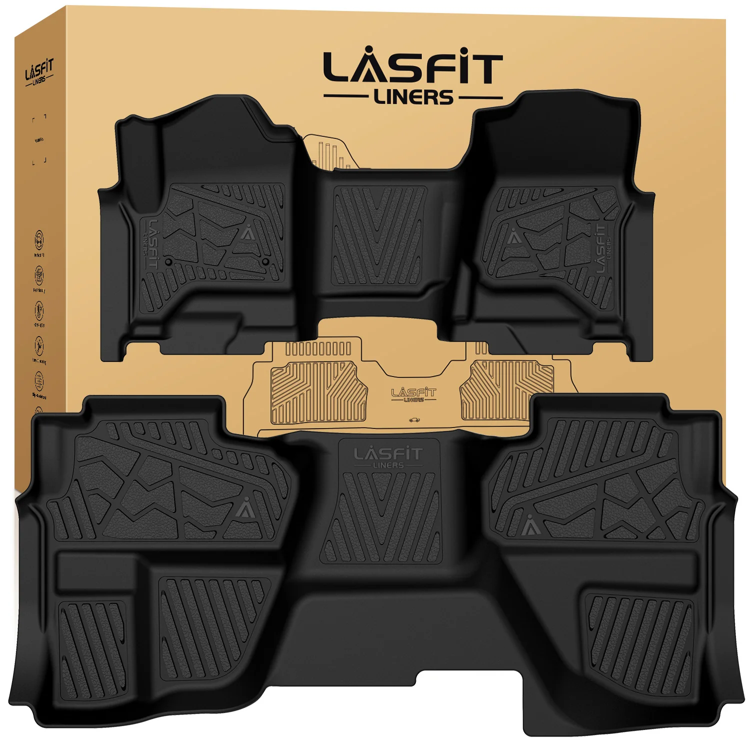 Fit for 2014-2018 GMC Sierra 1500 Floor Mats, Fit Carpet Floor & Without 4*4 Shifter Only - Image 27