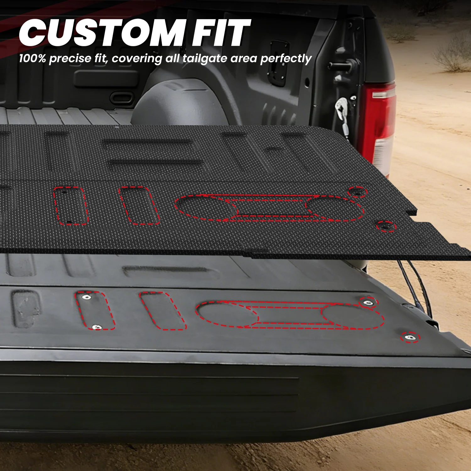 Fit for 2015-2020 Ford F-150 Truck Bed Mat or Tailgate Mat, Not Fit Drop-in Liners - Image 21